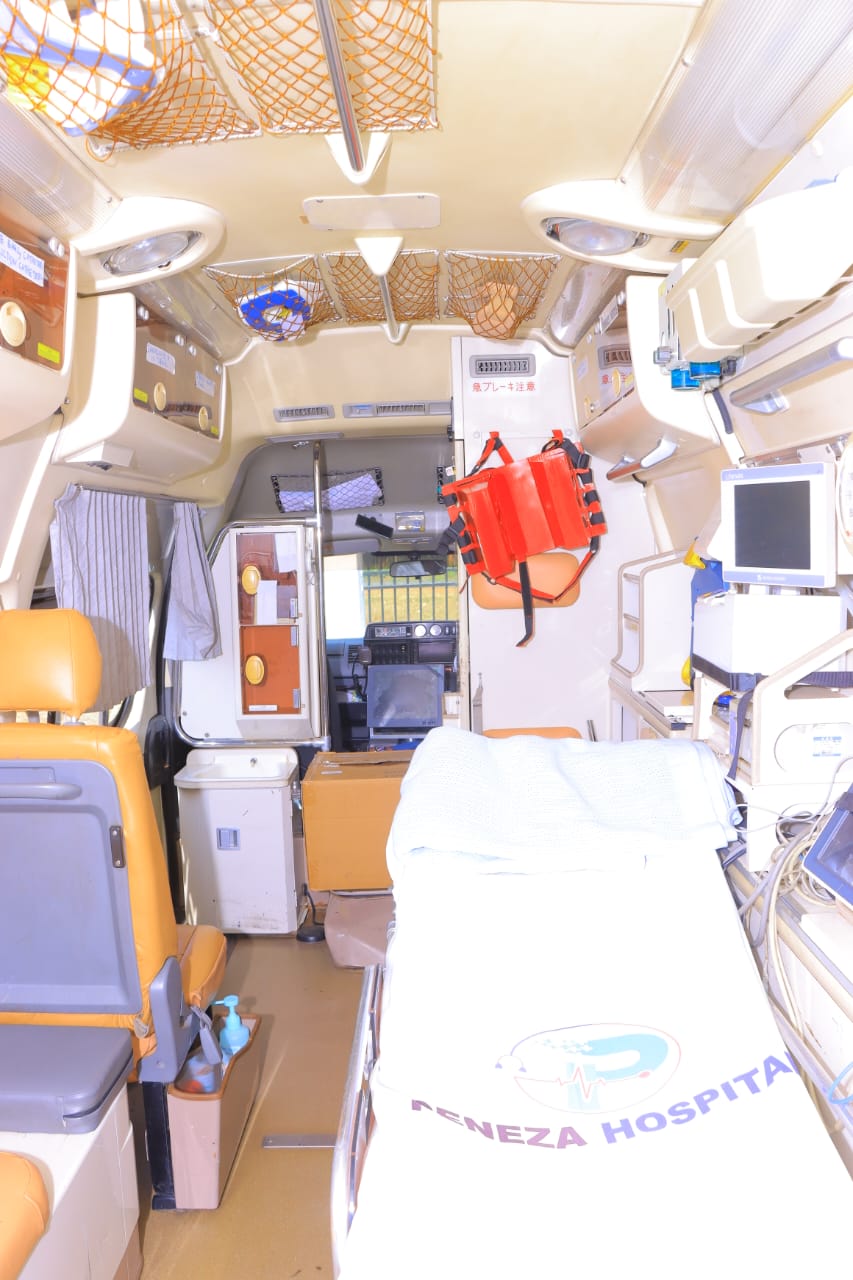 Inside a Peneza Hospital ambulance
