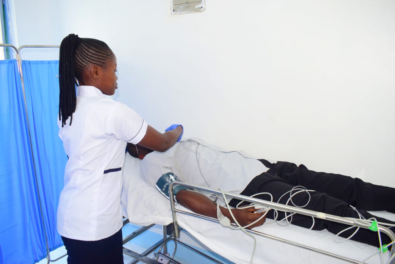 Patient monitoring at Peneza Hospital emergency
