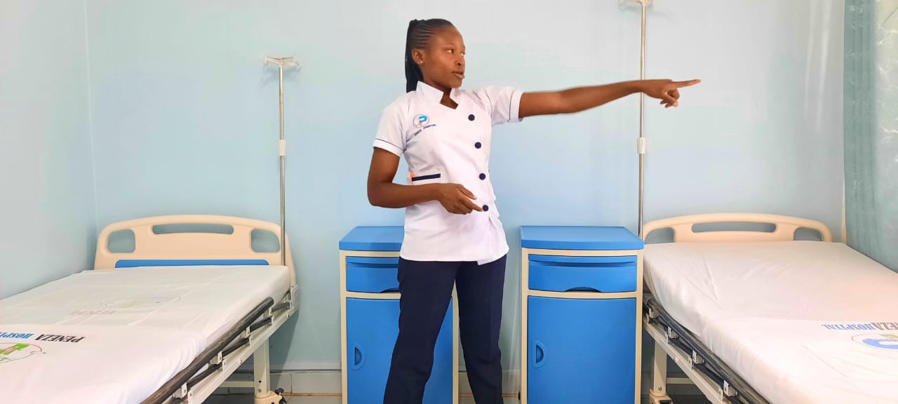 Nurse in a Peneza Hospital ward