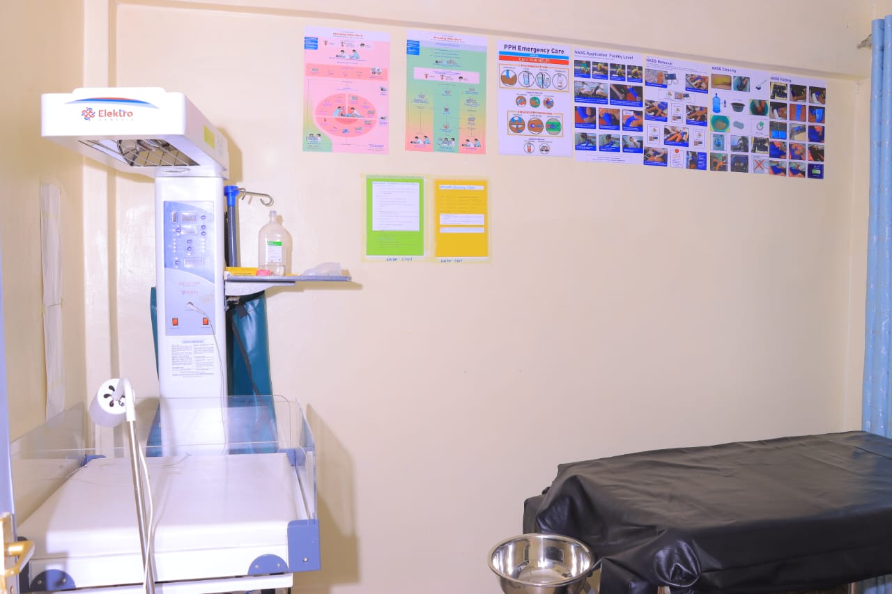 Delivery room equipment at Peneza Hospital